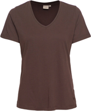 Naia Tshirt T-shirts & Tops Short-sleeved Burgunder Cream*Betinget Tilbud