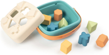 Little Smoby-Green Shape Sorter Basket Toys Baby Toys Educational Toys Sorting Box Toy Multi/mønstret Smoby*Betinget Tilbud