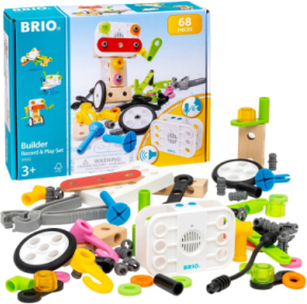 Brio® Builder Opptaker Og Avspiller-Sett Toys Building Sets & Blocks Building Sets Multi/mønstret BRIO*Betinget Tilbud