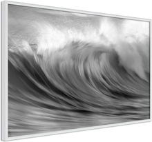Plakat - Big Wave - 60 x 40 cm - Hvid ramme