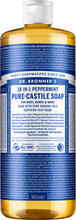 Dr. Bronner's Pure Castile Liquid Soap Peppermint 945 ml