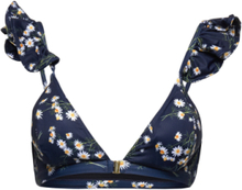 Lotusup Bikini Bra Swimwear Bikinis Bikini Tops Bandeau Bikinitops Multi/patterned Underprotection