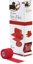 Vet-Flex elastisk binda Röd 5 cm x 4,5 m, storpack 10 st