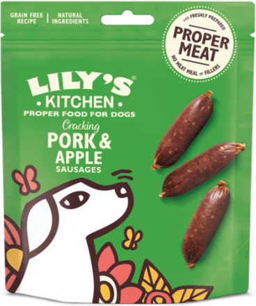 Lily's Kitchen Pork & Apple korvar för hund - 70g