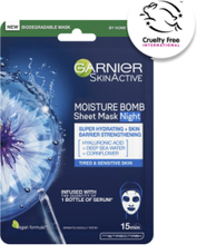 Moisture Bomb Night Sheet Mask Beauty Women Skin Care Face Masks Sheetmask Nude Garnier