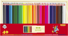 Träfärgpennor 40-P Toys Creativity Drawing & Crafts Drawing Coloured Pencils Multi/patterned Sense