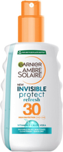 Garnier Ambre Solaire Invisible Protect Refresh Spf30 Solkrem Kropp Nude Garnier*Betinget Tilbud