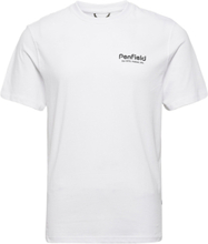 Penfield Hudson Script T-Shirt T-shirts Short-sleeved Hvit Penfield*Betinget Tilbud