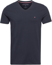 Core Stretch Slim V-Neck Tee T-shirts Short-sleeved Marineblå Tommy Hilfiger*Betinget Tilbud