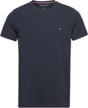 Core Stretch Slim C-Neck Tee T-shirts Short-sleeved Marineblå Tommy Hilfiger*Betinget Tilbud