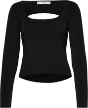 Open-Back Sweater Tops T-shirts & Tops Long-sleeved Black Mango