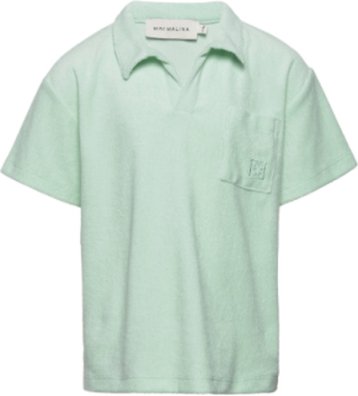 Mini Rio Pike Tops Shirts Short-sleeved Shirts Green Malina