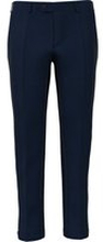 Pantaloni da uomo su misura, Vitale Barberis Canonico, Twill Blu Scuro 100% Lana, Quattro Stagioni | Lanieri
