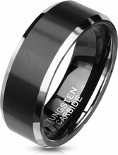 Krug black tungsten carbide ring