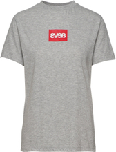 Everyday Square Logo Tee T-shirts & Tops Short-sleeved Grå Svea*Betinget Tilbud