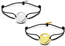 Key Moments 8KM-C00001 Duo armband met stalen hart en sleutel one-size zilverkleurig / goudkleurig