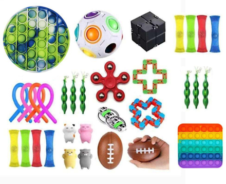32st Fidget Pop it Toys Set pack för barn och vuxna