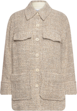 Rodebjer Avril Boucle Tops Overshirts Beige RODEBJER