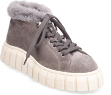 Balo Sneaker Boot - Grey Suede Shoes Sneakers Chunky Sneakers Grå Garment Project*Betinget Tilbud