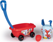 Spidey Garnished Beach Cart Toys Outdoor Toys Sand Toys Multi/mønstret Smoby*Betinget Tilbud