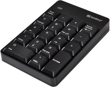Sandberg Wireless Numeric Keypad 2 - Numerisk Tastatur - Sort