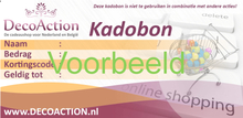 Cadeaubon / Kortingsbon