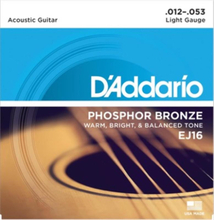 Gitarrsträngar för akustisk gitarr. D'Addario 012 - 053, EJ16
