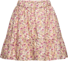 Skirt Flower Woven Dresses & Skirts Skirts Midi Skirts Pink En Fant