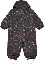 Coverall W. 2 Zip- Aop Outerwear Coveralls Snow-ski Coveralls & Sets Multi/patterned Color Kids