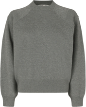 Jasamin Knit O-Neck Tops Knitwear Jumpers Grey Second Female