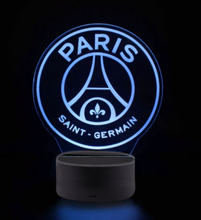 PSG - Paris Saint-Germain 3D lampe. Farveskift mellem 7 farver.