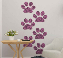 Muurstickers huisdieren Luipaard print pootafdruk
