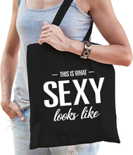 This is what sexy looks like cadeau tas zwart voor sexy dames