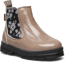 Chai Wool Chelsea Patent Boots Støvler Beige Wheat