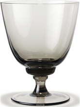 Flow Glas På Fod 35 Cl Smoke Home Tableware Glass Wine Glass White Wine Glasses Grey Holmegaard