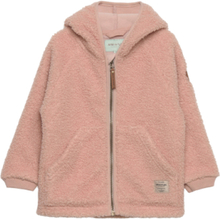 Liff Teddyfleece Jacket. Grs Outerwear Fleece Outerwear Fleece Jackets Pink Mini A Ture