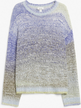 Chunky knit oversized sweater - White