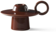 &Tradition - Momento Candleholder JH39 Red Brown &Tradition