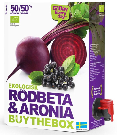 Buy the Box Juice Rödbeta & Aronia Eko