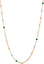 Necklace, Lola Elegant Accessories Jewellery Necklaces Chain Necklaces Multi/mønstret Enamel Copenhagen*Betinget Tilbud