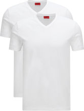 Hugo Boss T-shirts V-hals 2-pak Hugo red label wit