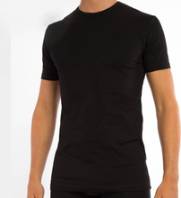 Claesens T-shirt O-hals zwart 2-pack