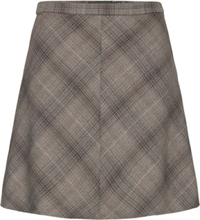 Slstorie Yara Skirt Kort Nederdel Brown Soaked In Luxury