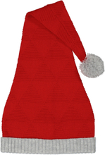 Knitted Christmas Hat Accessories Headwear Hats Beanie Red Geggamoja