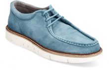 Eilo Vibram Low - Petrol Suede Shoes Loafers Low-top Sneakers Grønn Garment Project*Betinget Tilbud