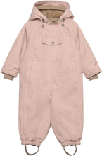 Wisti Fleece Lined Snowsuit. Grs Outerwear Coveralls Snow-ski Coveralls & Sets Pink Mini A Ture