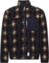 Hugh Fleece Inka Jacket Sweat-shirts & Hoodies Fleeces & Midlayers Marineblå Fat Moose*Betinget Tilbud