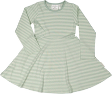 Flared Dress L.s Classic Dresses & Skirts Dresses Casual Dresses Long-sleeved Casual Dresses Green Geggamoja