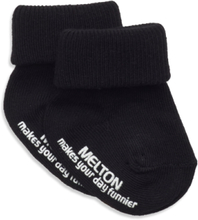 Cotton Socks - Anti-Slip Sokker Strømper Black Melton