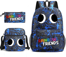 Rainbow Friends ryggsäck pennfodral axelremsväskor pack (3st)